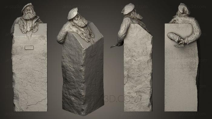 Busts and bas-reliefs of famous people (BUSTC_0689) 3D model for CNC machine